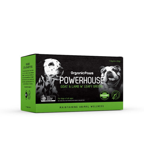 Organic Paws Goat & Lamb With Leafy Greens 1.5kg