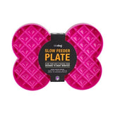 SloDog Slow Food Plate - Pink