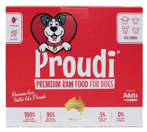 Proudi Red Combo Raw Dog Food 2.4kg