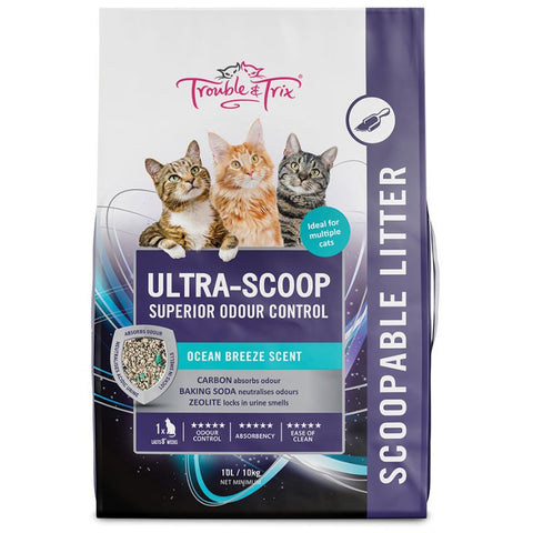 Trouble & Trix Cat Litter Ultra Scoop 10L