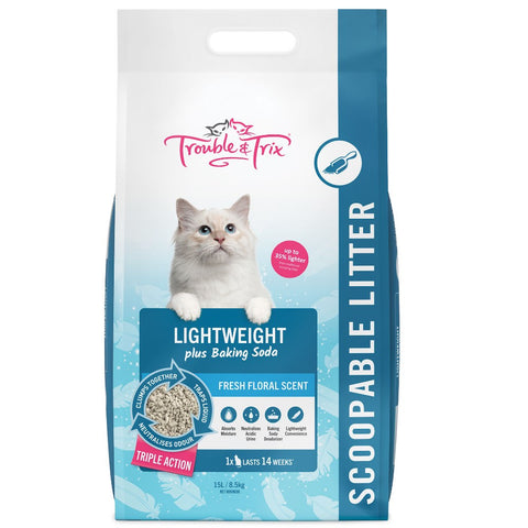 Trouble & Trix Lightweight Litter with Baking Soda
