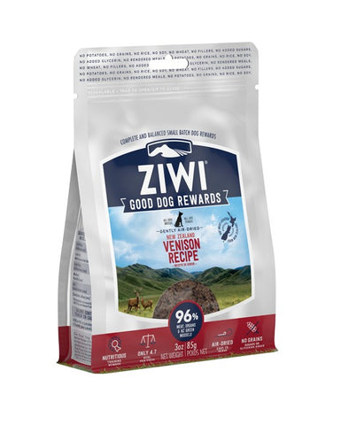 Ziwi Peak Venison Air Dried Treats Good Dog Rewards 85g
