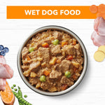 Ivory Coat Chicken Stew with Coconut Oil Wet Dog Food Can Tray 12 x 400g